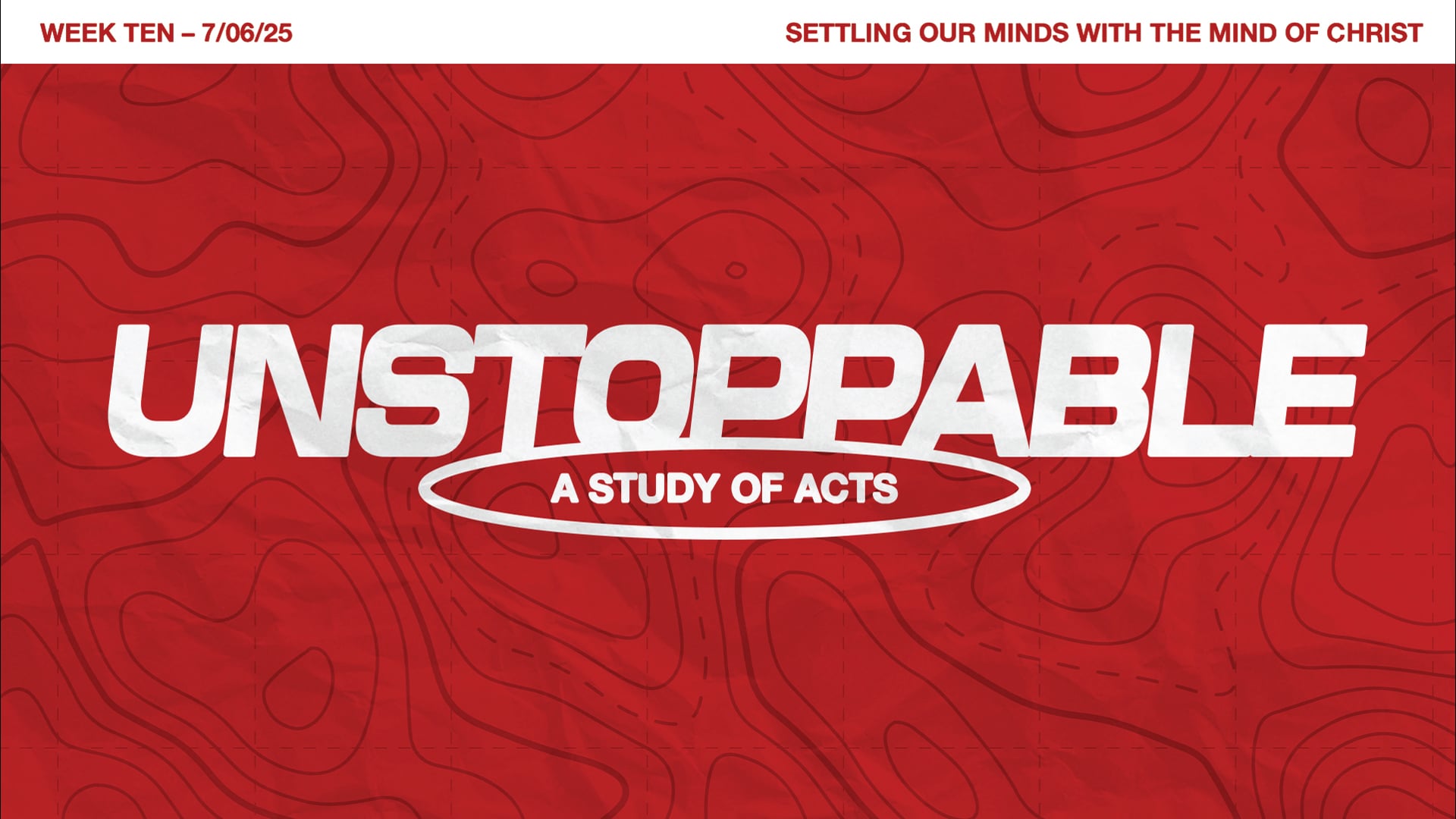 Settling Our Minds With The Mind of Christ | July 6, 2025