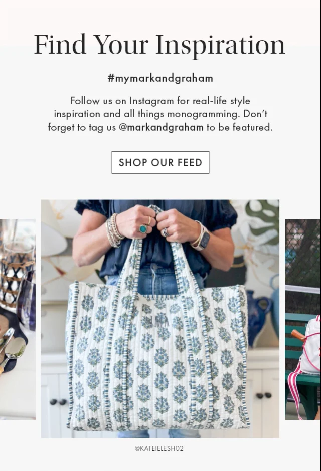 Monogrammed + Personalized Bags, Accessories + Gifts | Mark