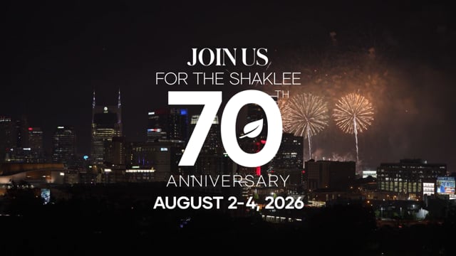 Don't miss the Shaklee 70th Anniversary celebration in Nashville!