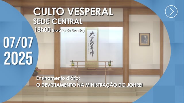 Capa do vídeo “Culto Vesperal | Sede Central - 07/07/2025”