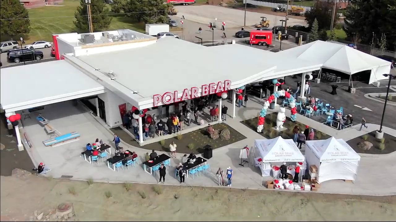 Polar Bear Eats TV Commercial (video)