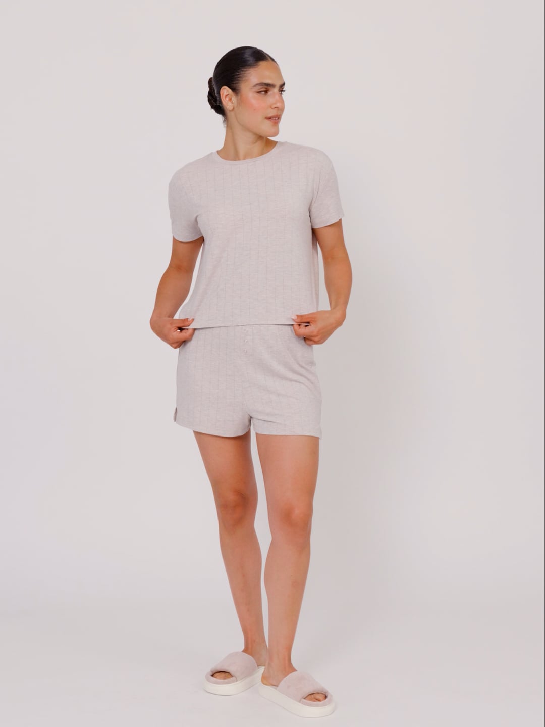 סט פיג’מה קצרה מודל