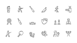 Animated Sports Icon Art Set, an Outline Icon by Prosymbols (Thumbnail 4 of 4)