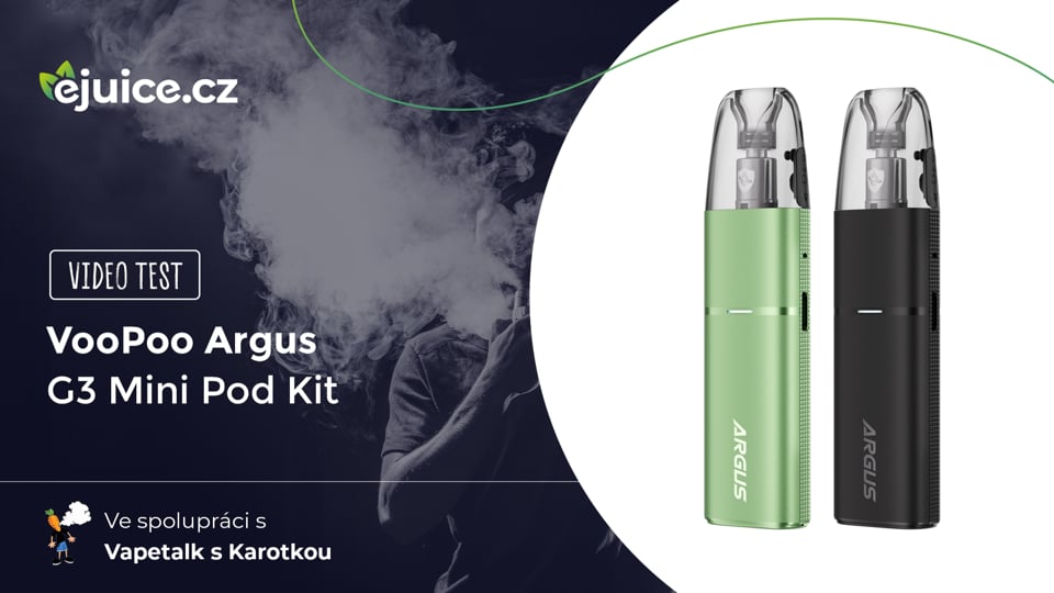 VooPoo Argus G3 Mini Pod Kit - video test (CZ)