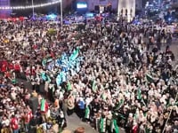 رصد لأجواء الاحتفالات في مدينة حماة بمناسبة إطلاق الهوية البصرية الجديدة