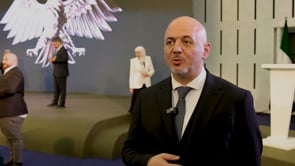 لقاء مع وسيم قدورة مدير فريق تطوير الهوية البصرية بعد حفل إطلاق الهوية البصرية الجديدة