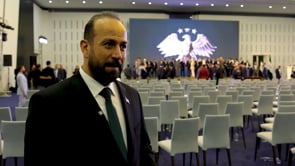 لقاء مع وزير الإعلام حمزة المصطفى بعد حفل إطلاق الهوية البصرية الجديدة