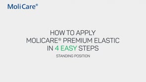 How to apply MoliCare Premium Elastic in 4 Easy Steps - Standing