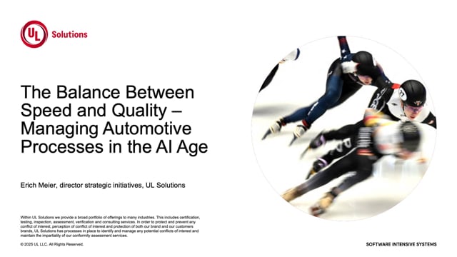The balance between speed and quality – managing automotive processes ...