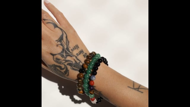 Pulseira de Cristais Naturais | 7 Chakras e Pedra Ônix 