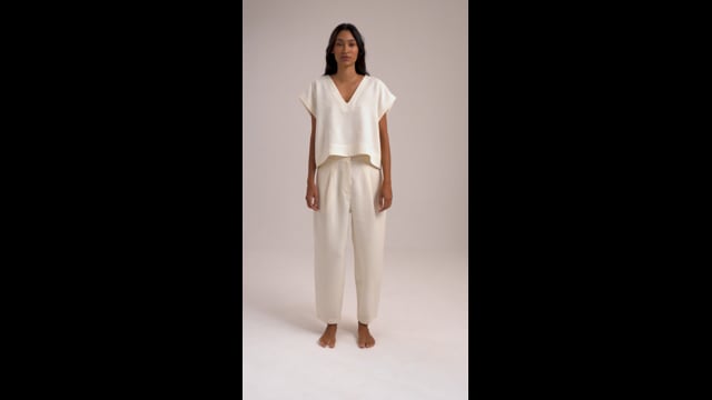 Calça Olivia Linho Off White