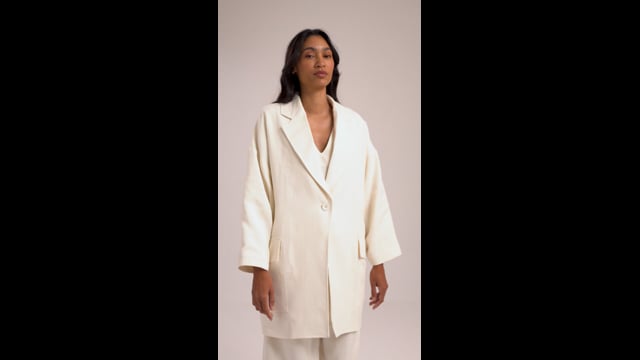 Casaco Olivia Linho Off White