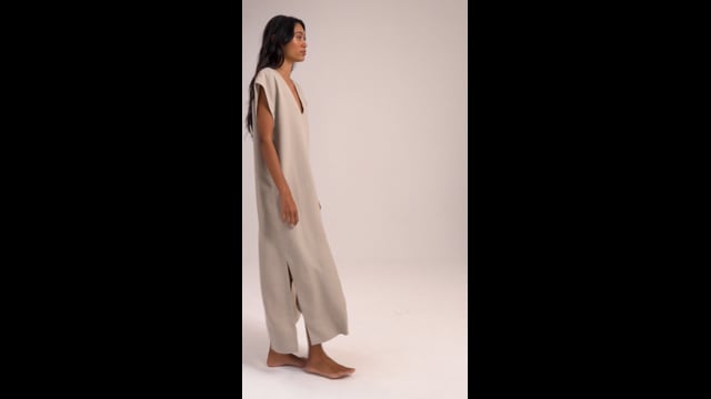 Vestido Olivia Linho Natural