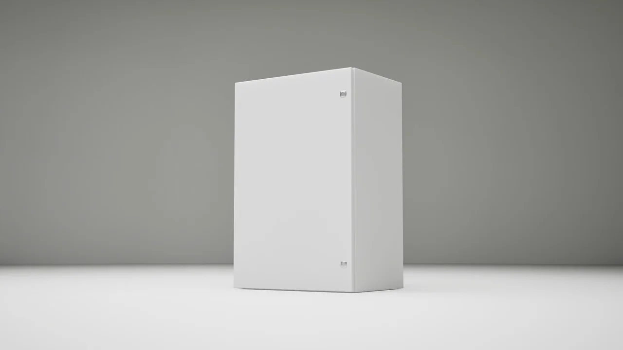 Type 4, 12 | Single door enclosure RAL 7035 - EXM Manufacturing