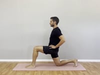Estiramiento de fexores de cadera rodilla apoyada