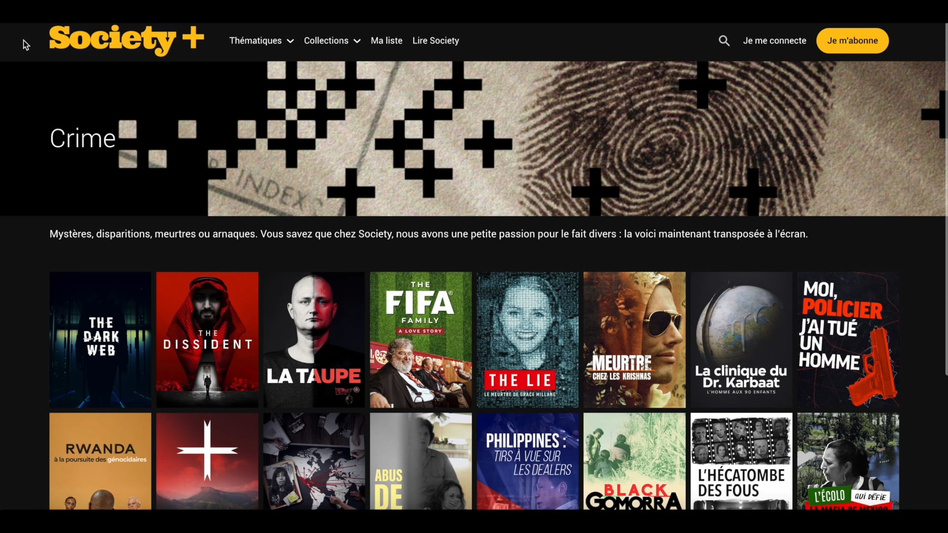 Society+ Plateforme streaming