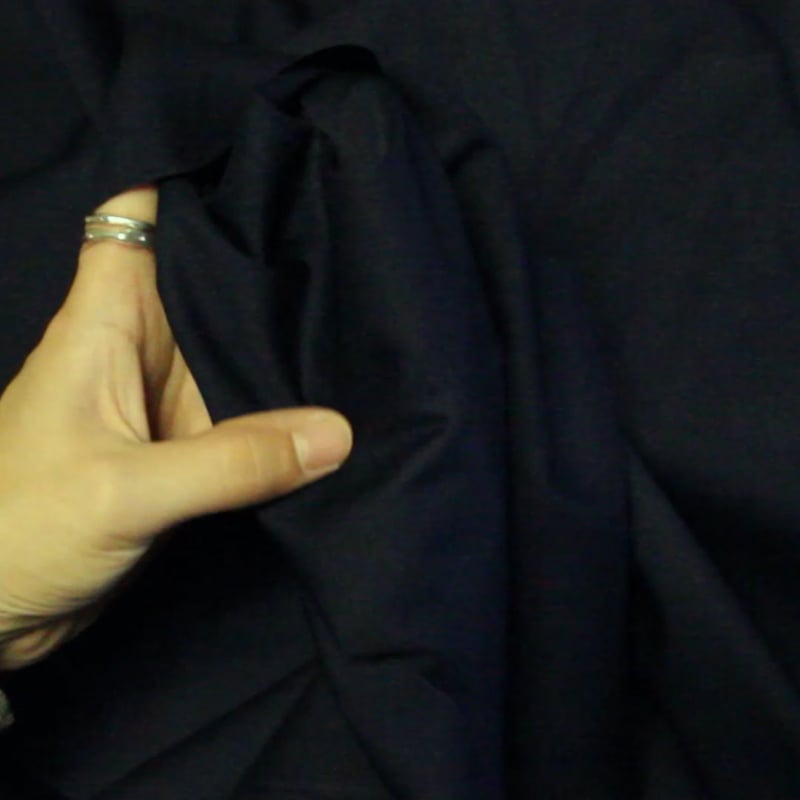 Vidéo: Toile 100% coton - Bleu marine