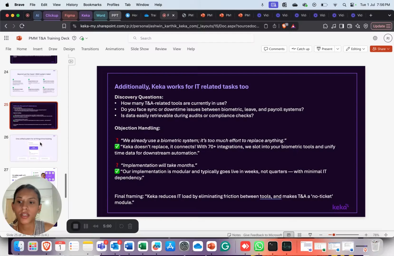 Video 11- Keka differentiators + training guide docs