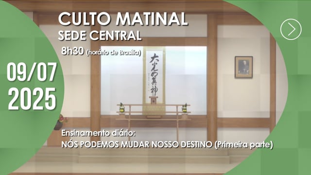 Capa do vídeo “Culto Matinal | Sede Central - 09/07/2025”