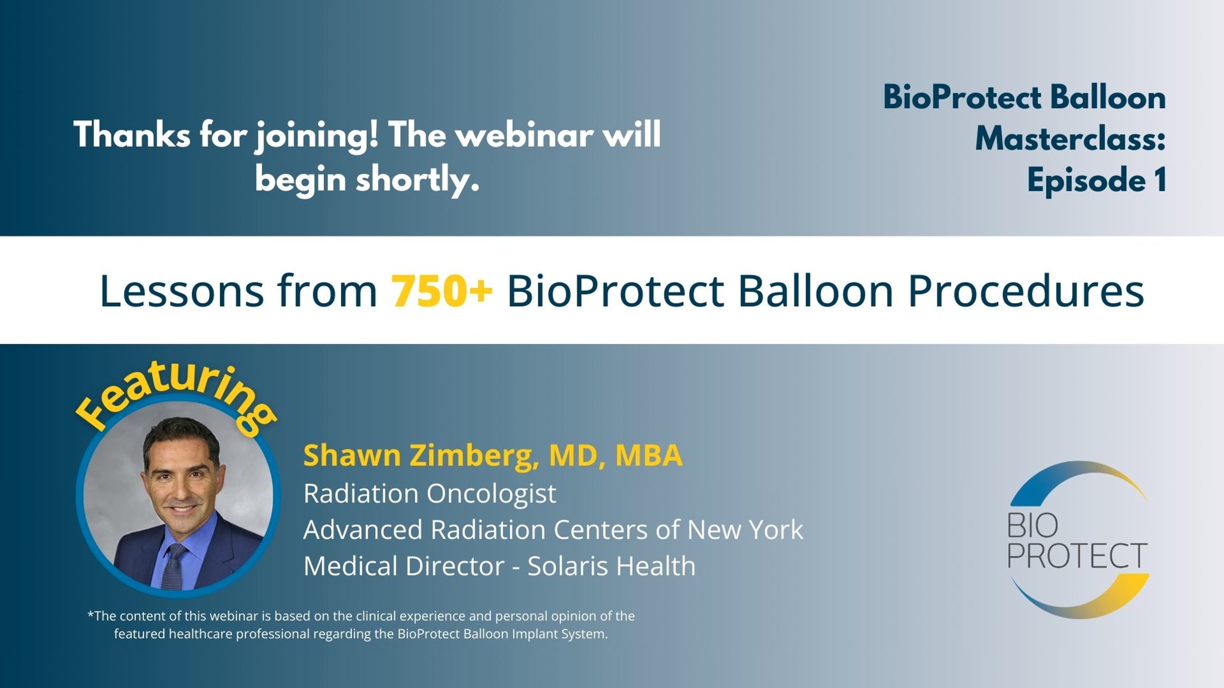BioProtect Balloon Masterclass: Episode I - Lessons from 750 ...