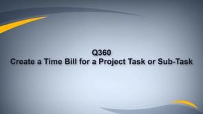 Time Bill a Task from My Tasks