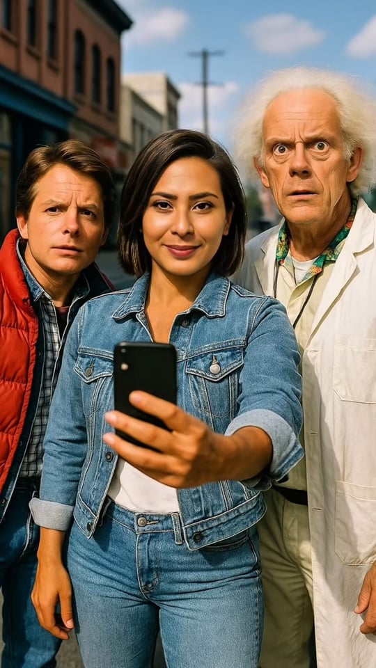 Selfie no Filme De Volta para Futuro