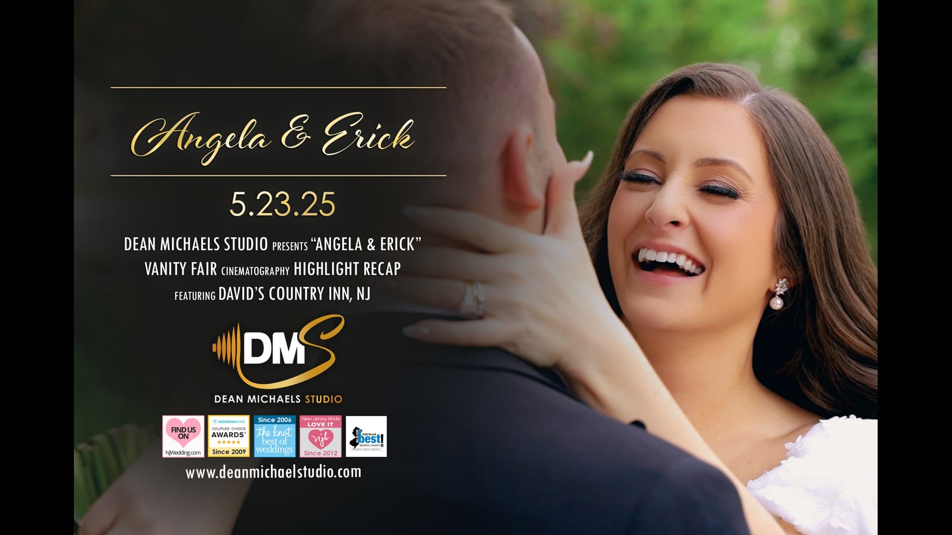 Angela & Erick's Wedding Highlight Recap at David's Country Inn, NJ