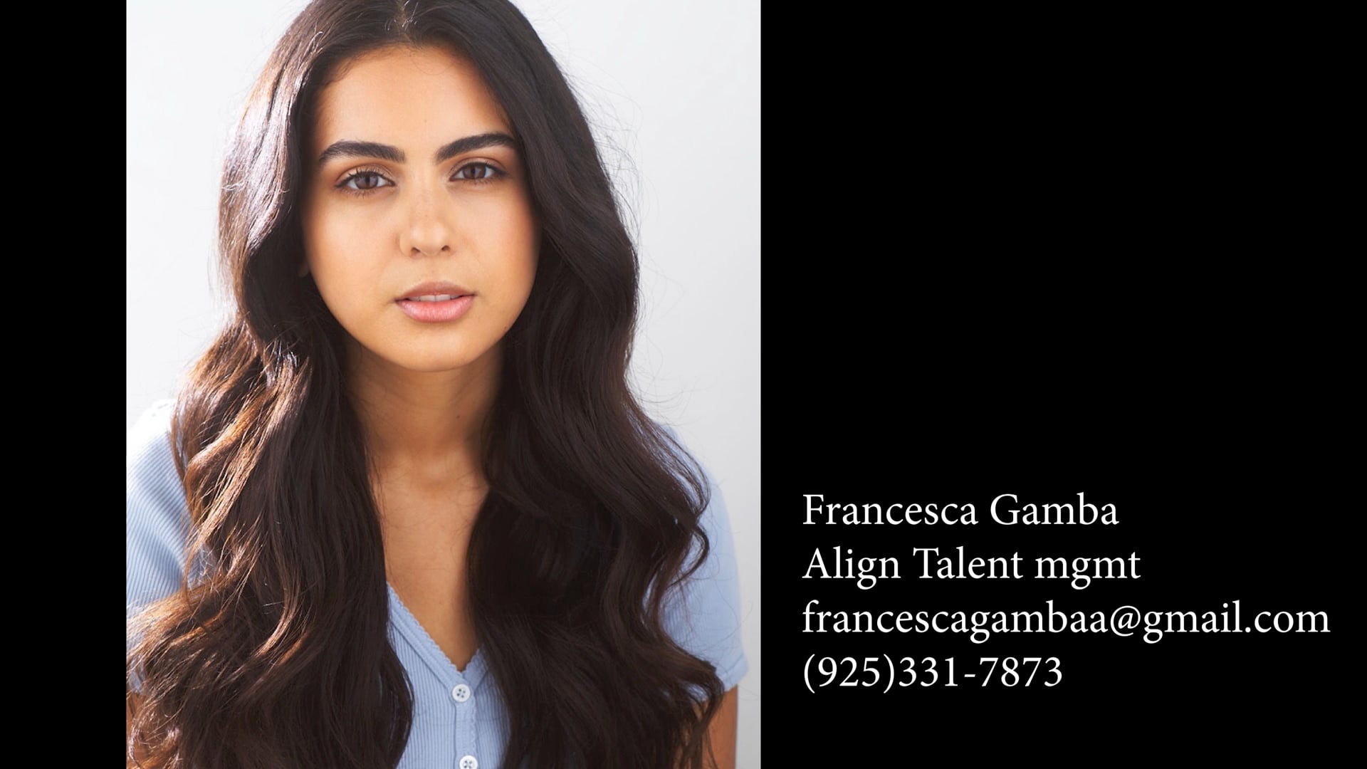 Francesca Gamba Acting Reel