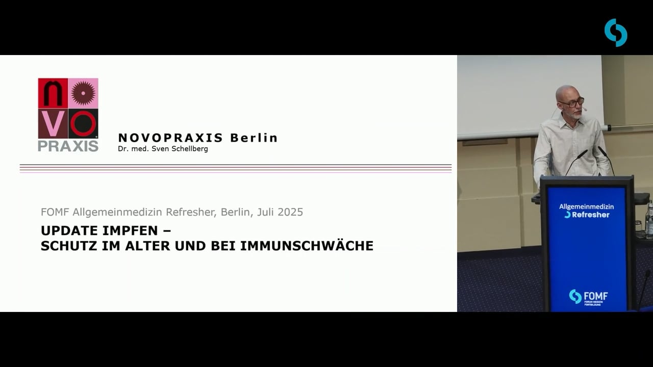 Update Impfen – Schutz im Alter und bei Immunschwäche