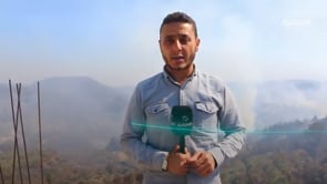 مقطع تلفزيوني يرصد التعقيدات الجغرافية التي تعاني منها فرق الإطفاء خلال عمليات إخماد الحرائق