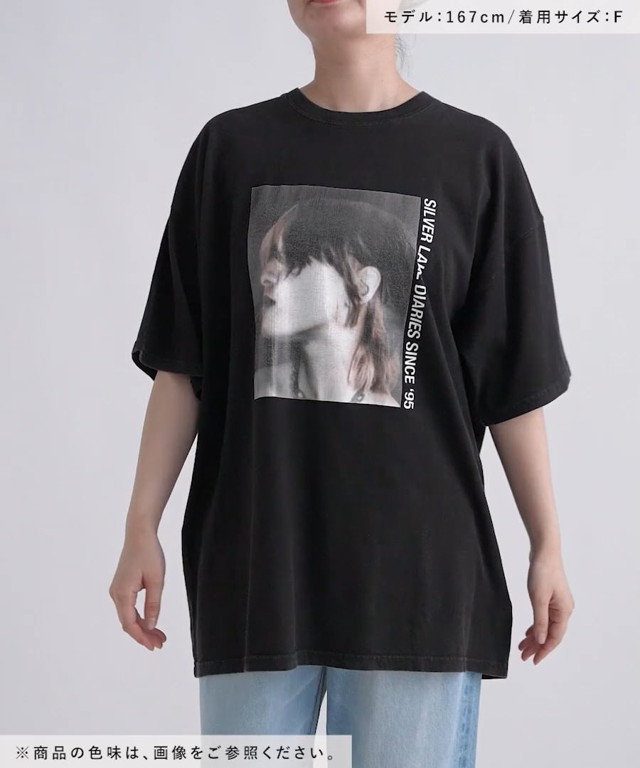 tシャツ ROCKフォトクラック BIG TEE/586510 レディース ROCK TEE series】ROCKフォトクラック BIG TEE | [公式