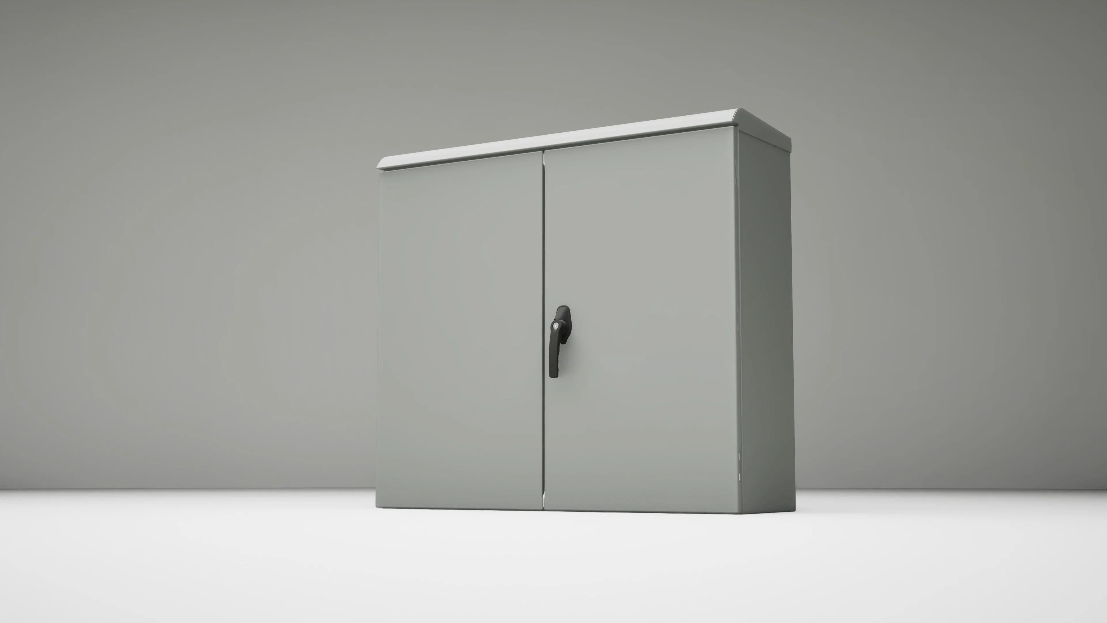 Type 3R | Double door enclosure with slopped top and 3 point lock