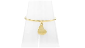 Italian 14kt Yellow Gold Heart Charm Ring