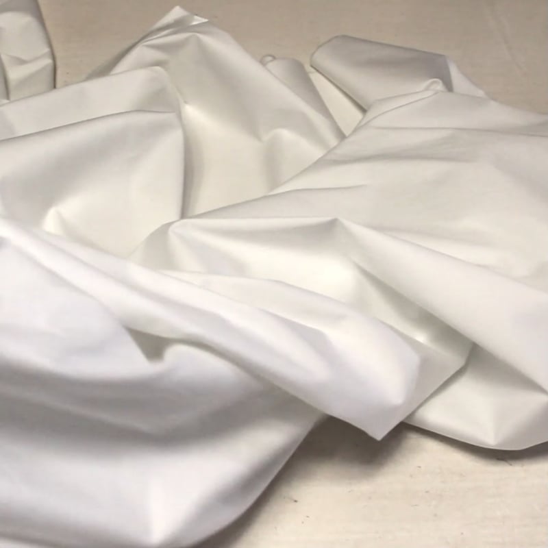 Vidéo: Gabardine fine coton & élasthanne - Blanc optique