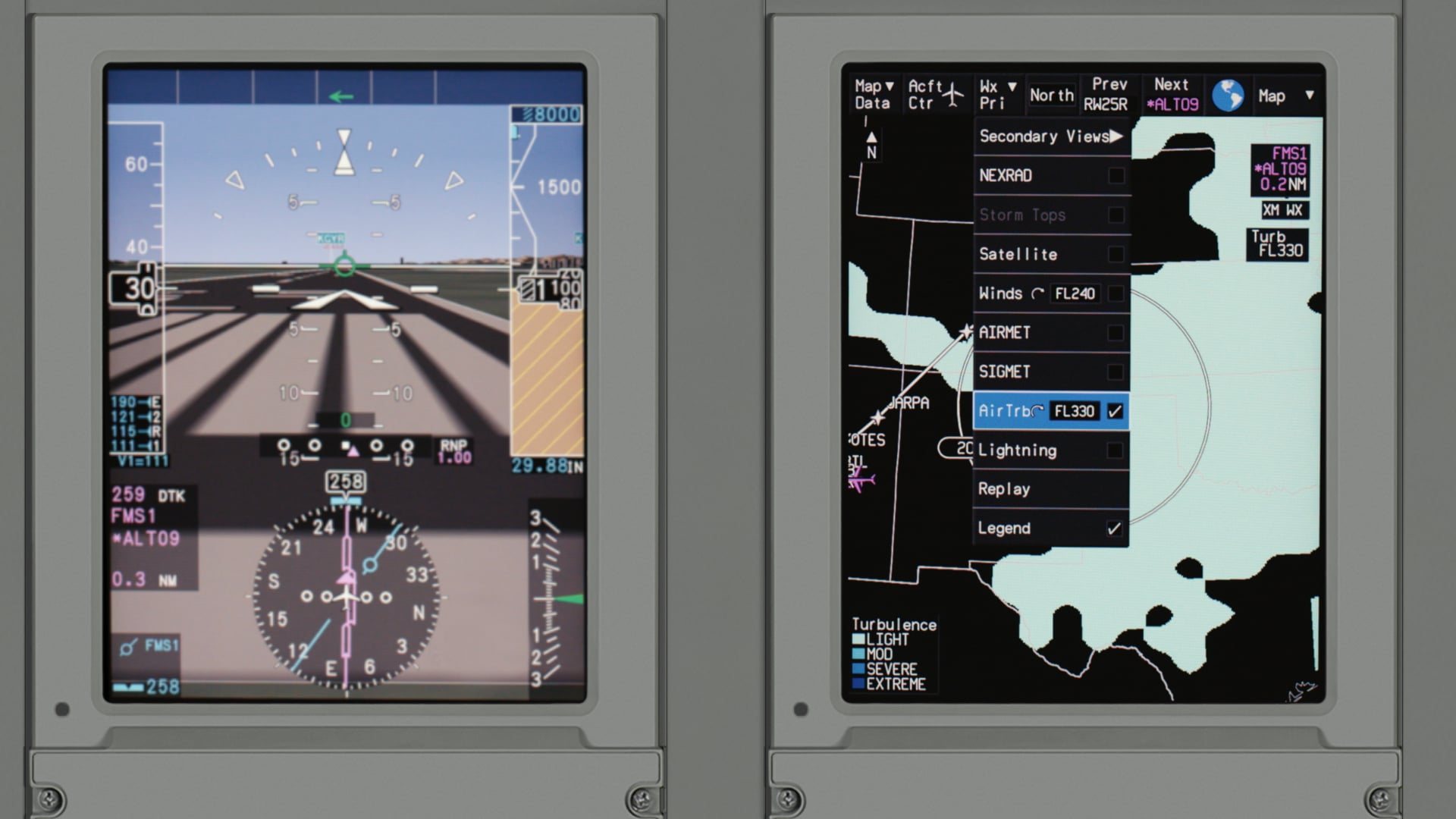 Honeywell XM Weather Primus Elite Advanced Features
