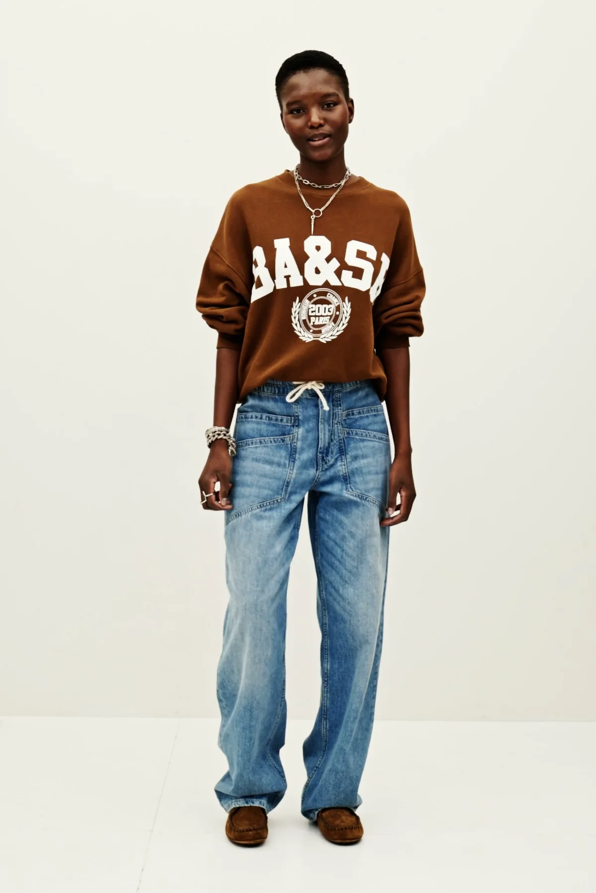 Elastic Waist Jeans Mima Blue // ba&sh US