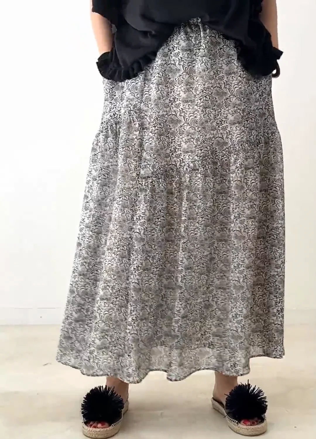 PHOTOCOPEU silk100%楊柳スカート 楊柳サラサpt.アシンメトリースカート | HUG O WaR ONLINE STORE