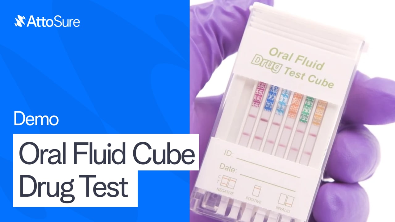 AttoSure Oral Fluid Cube Drug Test