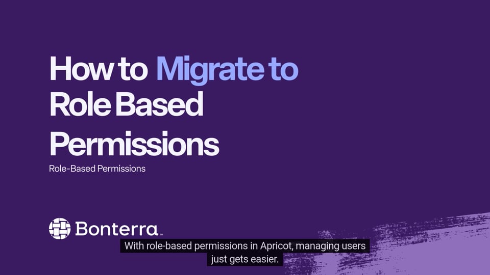How to Migrate to Role Based Permissions