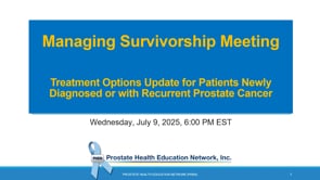 Treatment Options Update for Patients with Recurrent or Newly Diagnosed Prostate Cancer