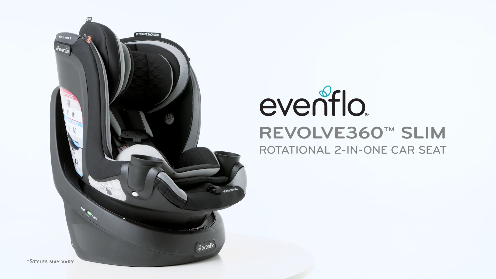 Evenflo GOLD Revolve360 SLIM Rotational Car Seat Pearl