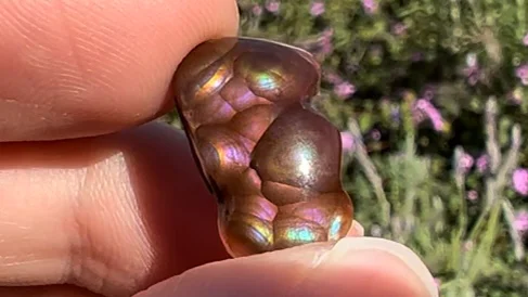 8.83ct Purple Mexican Fire Agate Stone | OpalPop