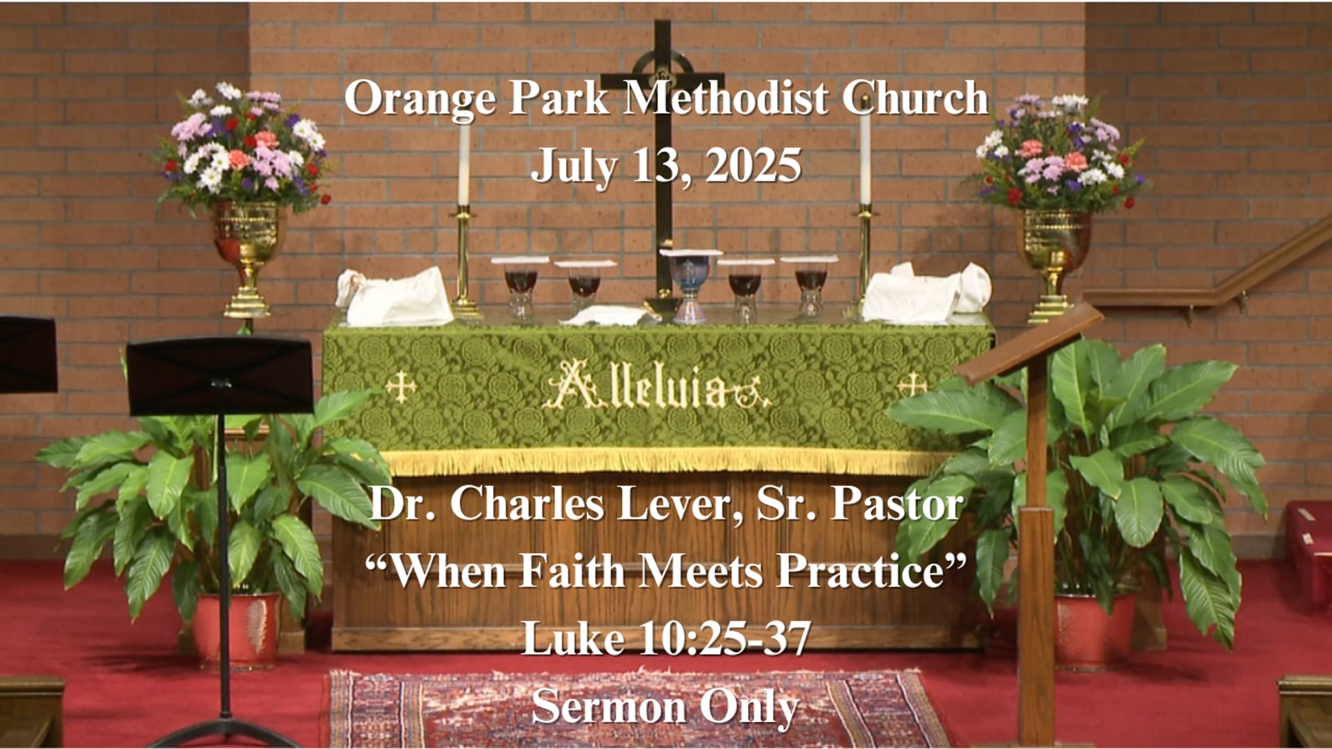 July 13, 2025 Sermon Only
