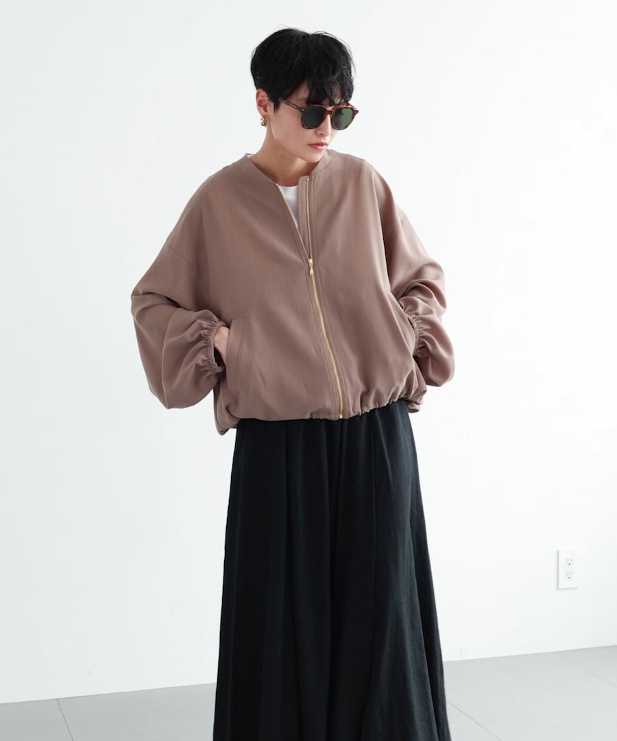 ポプリンZIPブルゾン2/ ハンドウォッシャブル【JAPAN FABRIC】 | [公式
