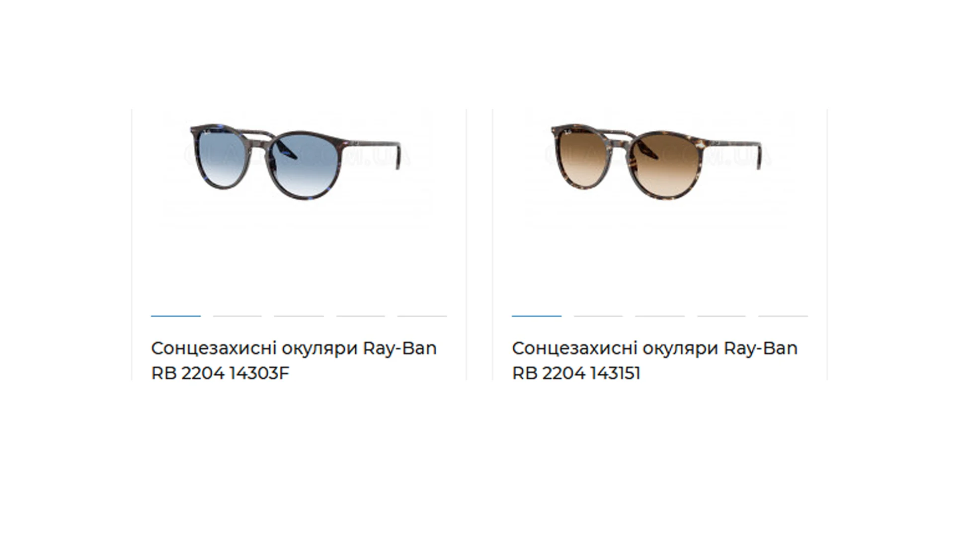 Ray-Ban RB 2204 143151 - Легка оправа - Світлі лінзи
