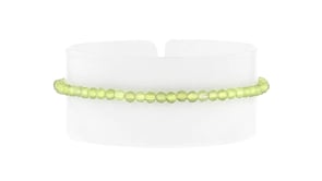 11.00 ct. t.w. Peridot Bead Bracelet in 18kt Gold Over Sterling