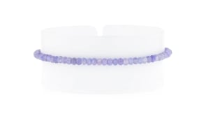 13.00 ct. t.w. Tanzanite Bead Bracelet in 18kt Gold Over Sterling