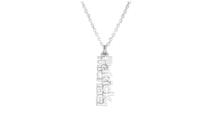 Sterling Silver Personalized Name Charm Necklace