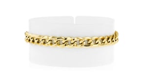 Italian 18kt Yellow Gold Curb-Link Bracelet
