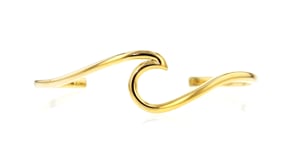 18kt Gold Vermeil Wave Cuff Bracelet